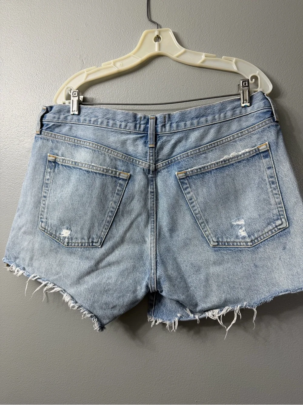 agolde parker long shorts Light Blue Denim Cutoff Shorts 32